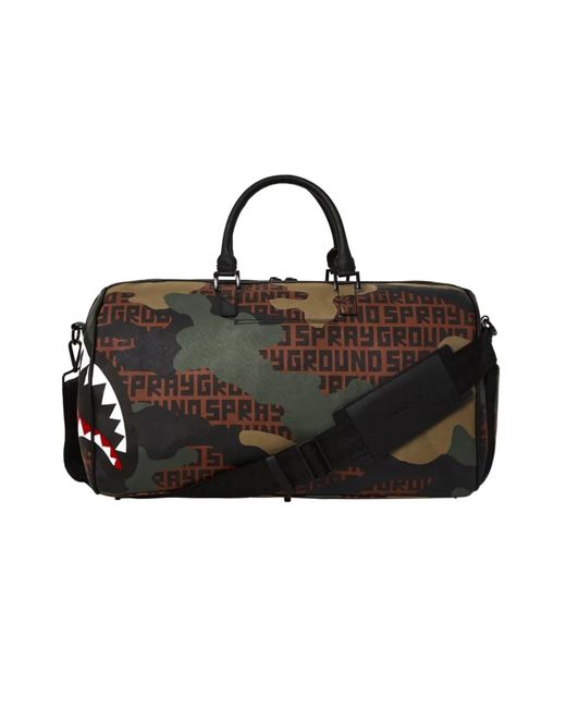 Sprayground Cotton Duffel Bags in Green (Black) for Men Lyst