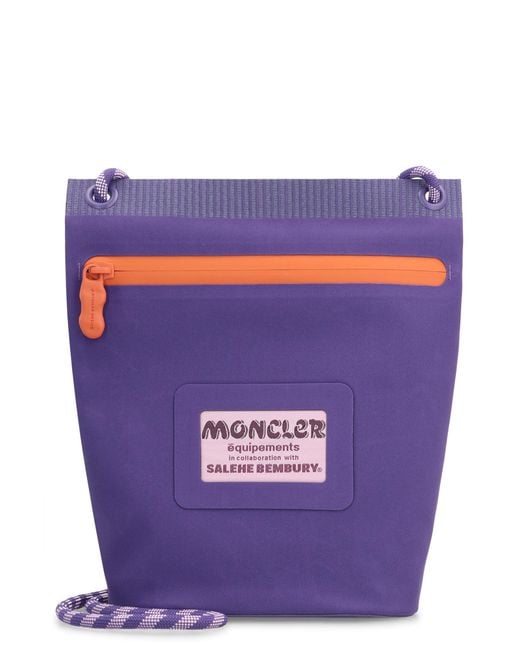Moncler Purple X Salehe Bembury Amoeba Clutch Nylon Messenger Bags for men