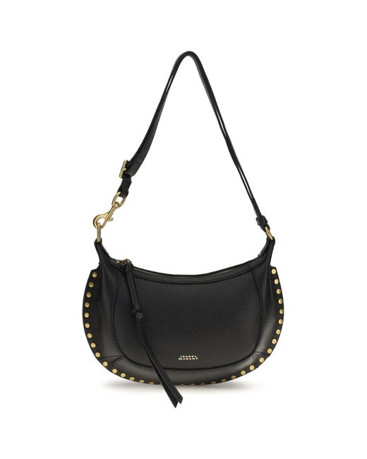 Isabel Marant Black Oskan Moon Shoulder Bag Calf Leather Bos Taurus