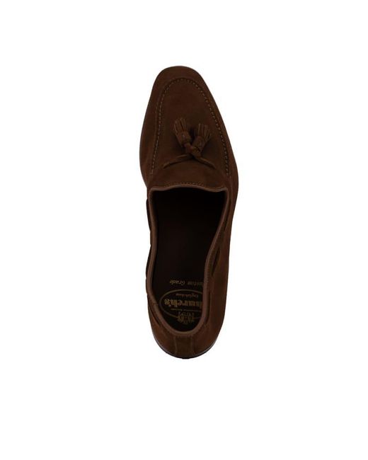 Church's Brown Suede Loafers With Tassels for men