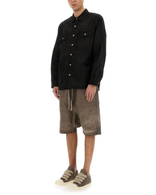 Rick Owens Black Jumbo" Outershirt for men