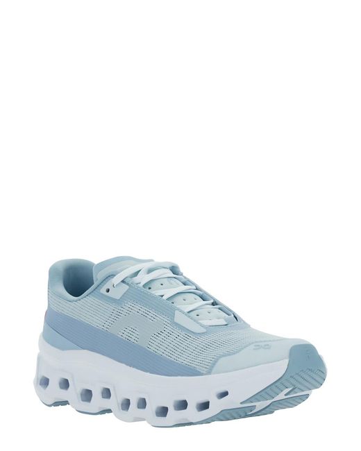 On Shoes Blue Sneakers Cloudmster Void Tech Fabric Trainers