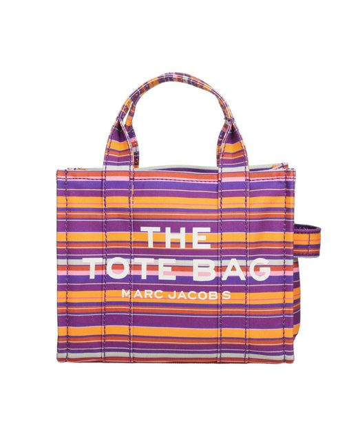 Marc Jacobs The Small Tote In Multicolor Canvas in Purple | Lyst UK
