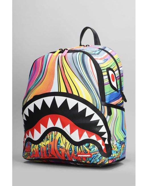 Sprayground Backpack In Multicolor Pvc in Gray for Men | Lyst
