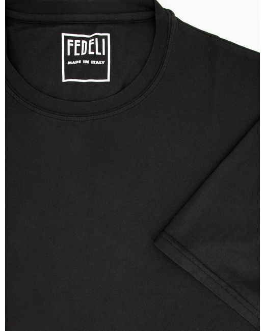 Fedeli Black T-Shirt for men