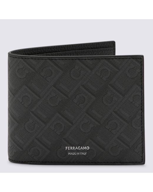 Ferragamo Black Wallets _Le for men