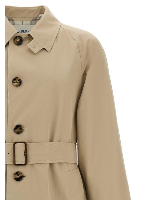 Burberry Natural Car Coat Gabardine for men