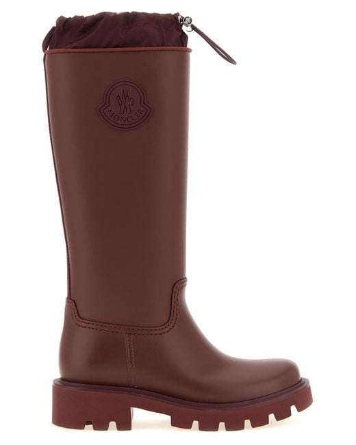 Moncler Red Pvc Over The Knee Shoe