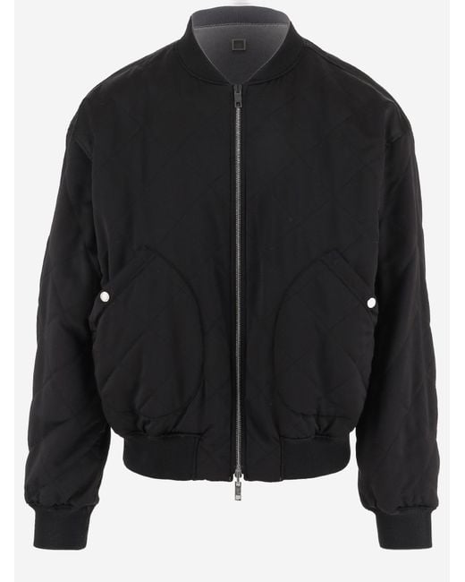 Wooyoungmi Black Reversible Cupro And Nylon Jacket Polyester/Cupro for men
