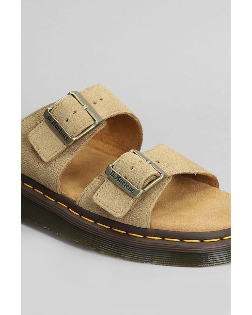 Dr. Martens Natural Josef Slipper-mule In Beige Suede for men