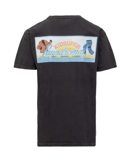 Kidsuper Black Laundromat T-Shirt for men