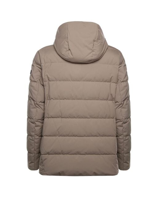 Fay Gray Double-Breasted Down Jacket With Hood for men