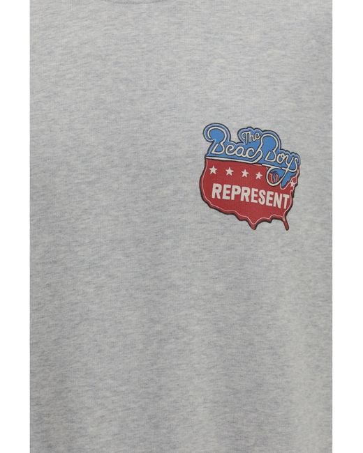 Represent Gray Beach Boys Americas Band Sweatshirt Cotton Sweatshirts for men