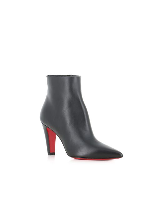 Christian Louboutin Gray Ankle Boot Vibella Booty 85