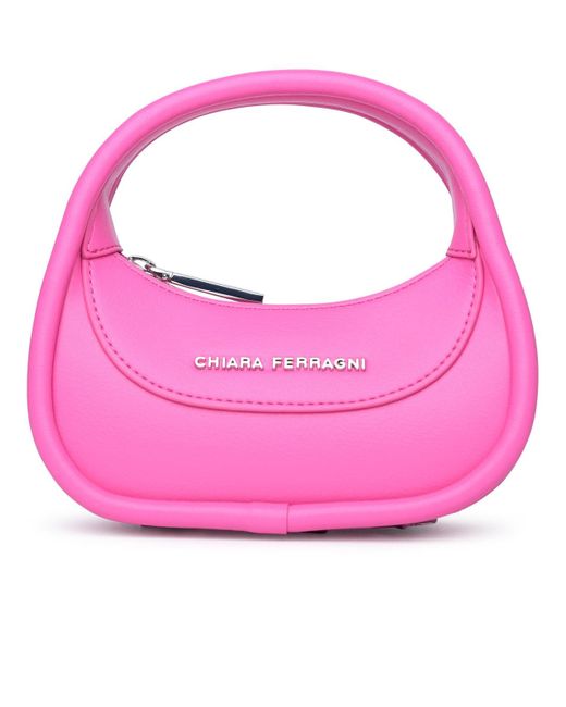 Chiara Ferragni Pink Hyper Small Fuchsia Polyester Bag