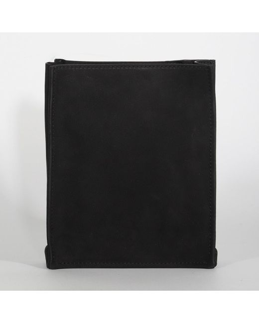 The Row Black Leather Crossbody Bag