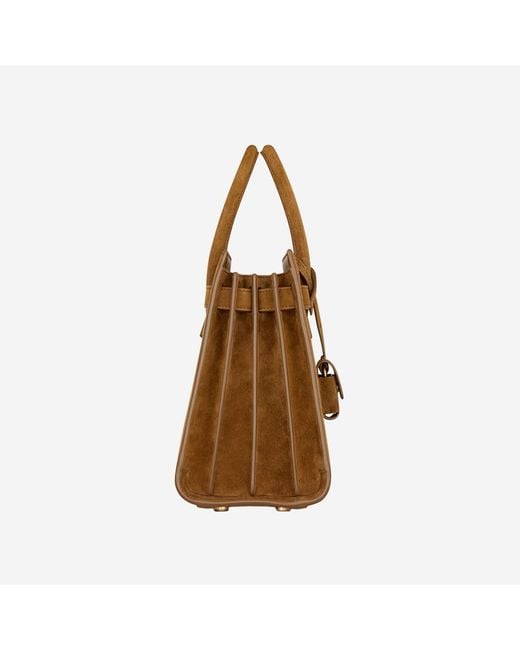 Saint Laurent Brown Suede Bag Shoulder