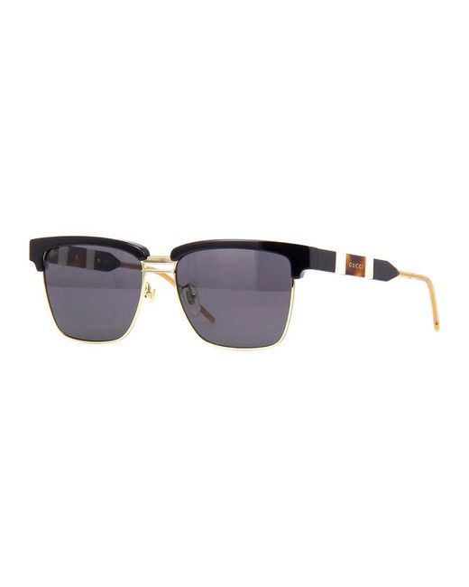 Gucci Black Sunglasses Square Full Rim, Frame And Lens Gg0603S001