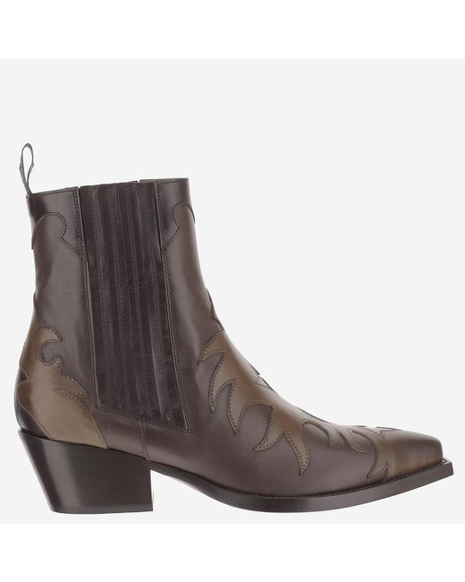 Sartore Brown Ankle Boots Parma Leather