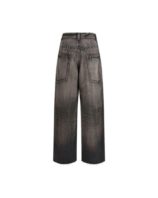 Maison Mihara Yasuhiro Gray Black Cotton Jeans Denim