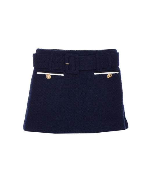 Self-Portrait Blue Self Portrait Skirts Polyester