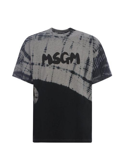 MSGM Gray T-Shirts And Polos for men