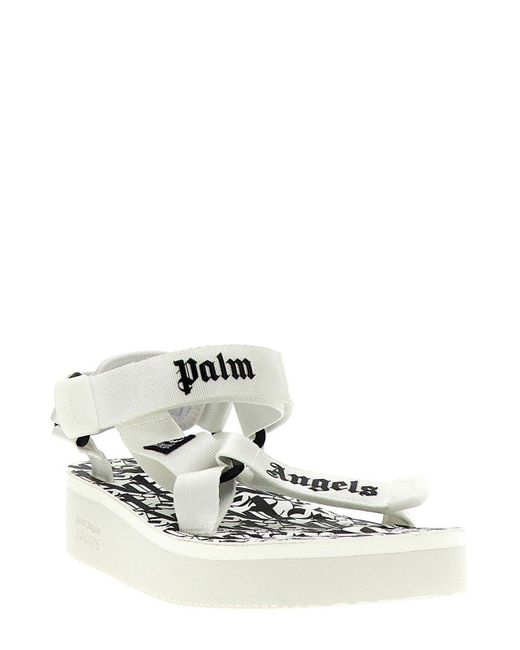 Palm Angels White X Suicoke Depa Logo Printed Sandals