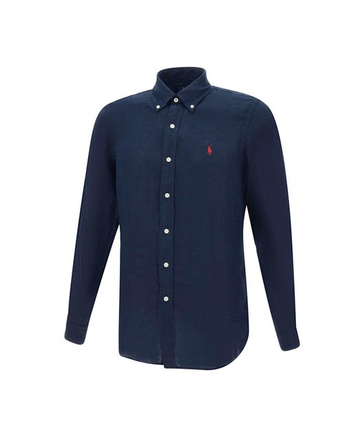 Polo Ralph Lauren Blue Classics Linen Shirt for men