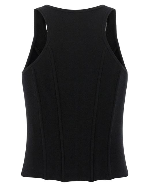 Elisabetta Franchi Black Bustier Top