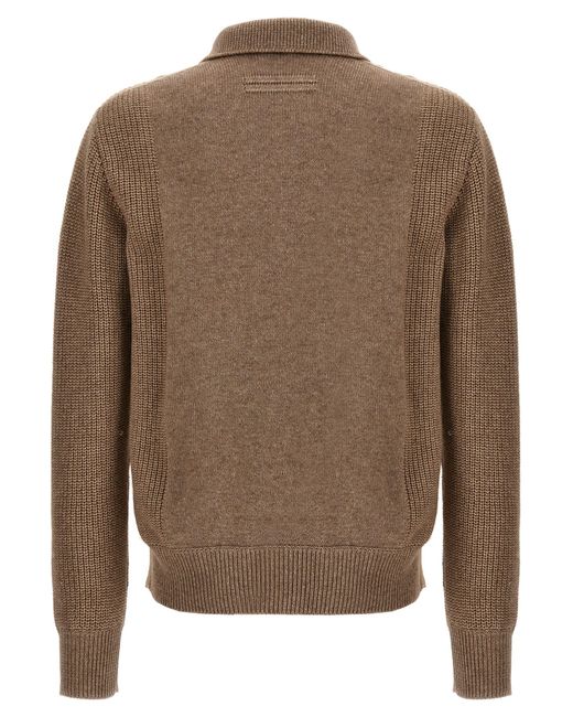 Zegna Brown V-neck Sweater Sweater, Cardigans for men