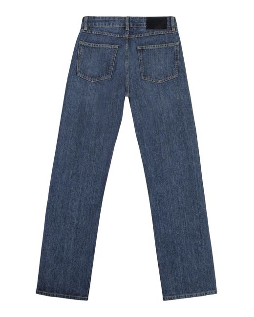 Our Legacy Blue 5-Pocket Straight-Leg Jeans
