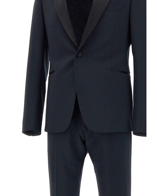 Emporio Armani Blue Fresh Wool Two-Piece Formal Suit for men