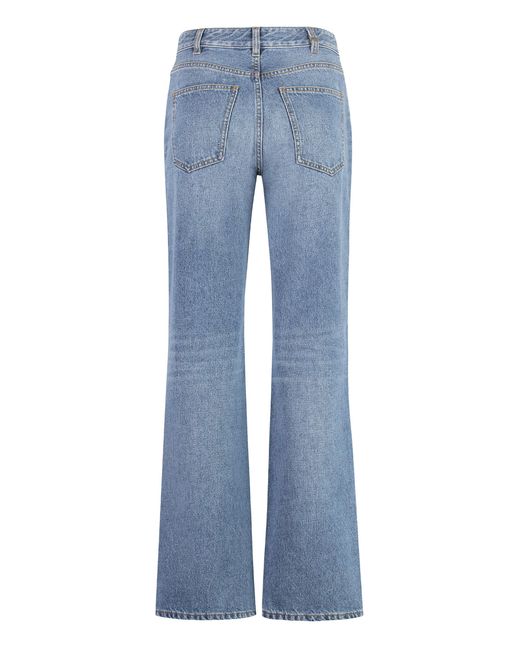 Chloé Blue High-Rise Boyfriend Jeans
