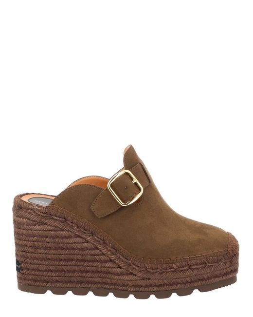 Stella McCartney Brown Sabot Gaia Polyamide Polyurethane Shoe