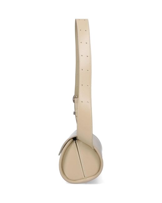 Jil Sander White Small Shoulder Bag Cannolo