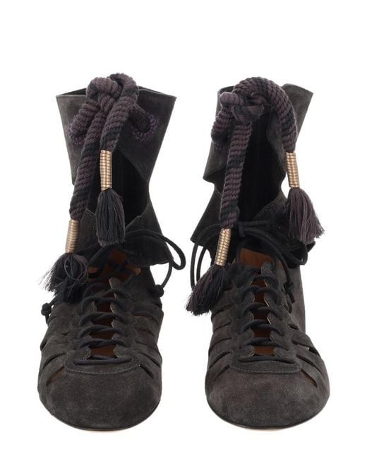 Isabel Marant Black Boots Liade Calf Leather