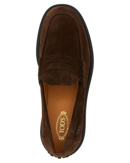 Tod's Brown 'gomma 20l' Loafers