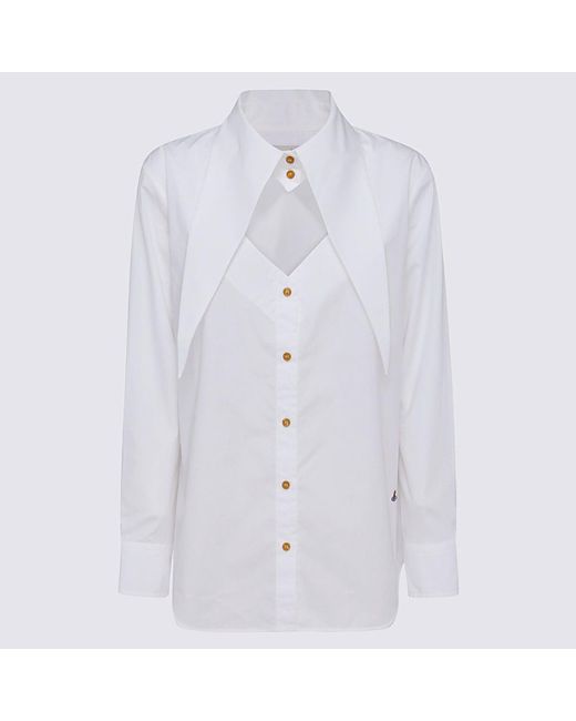 Vivienne Westwood White Cotton Long Shirt