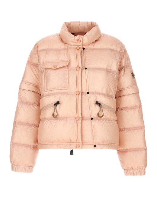3 MONCLER GRENOBLE Pink Mauduit Casual Jackets, Parka