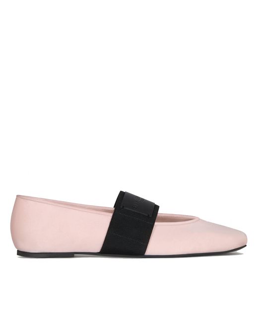 Givenchy Pink Sliced Square Ballerinas