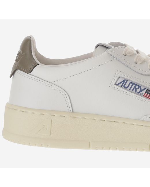 Autry Metallic Sneakers Medalist Low Leather Trainers for men
