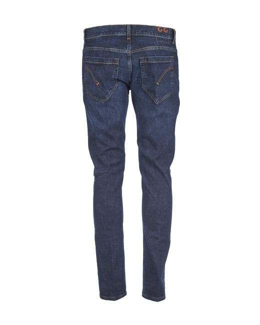 Dondup Blue Slim Mid-rise Jeans By for men