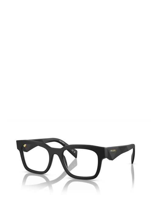 Prada Black Pra10v Square-frame Acetate Optical Glasses for men