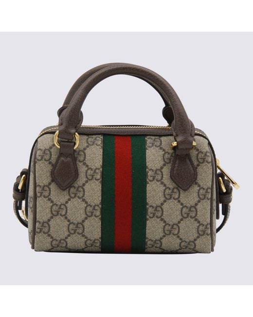Gucci Brown Leather Ophidia Mini Bag