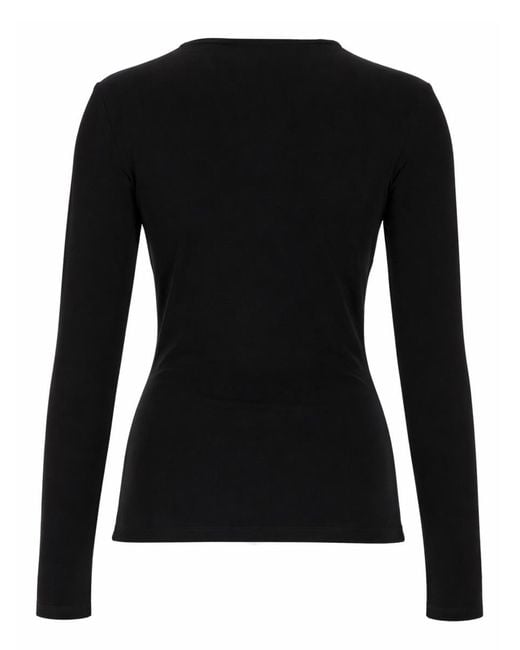 Rabanne Black Button-Front Top Viscose Tops