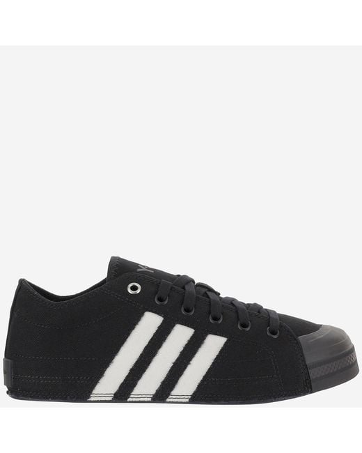 Adidas Black Y-3 Nizza Lo Sneakers Fabric Trainers for men
