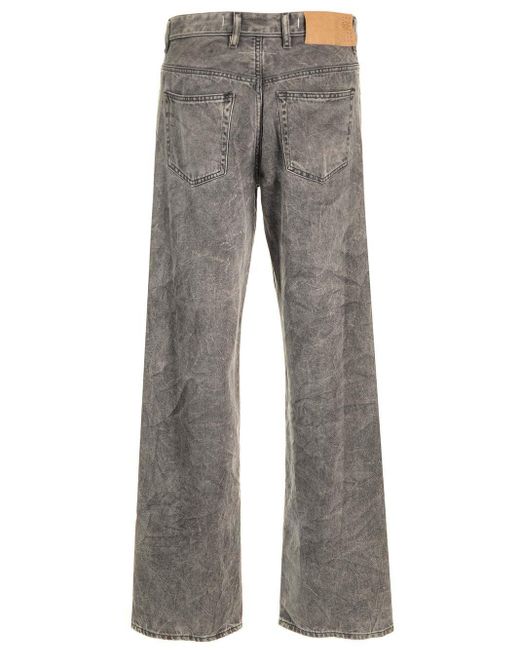 MM6 by Maison Martin Margiela Gray Creased Jeans for men