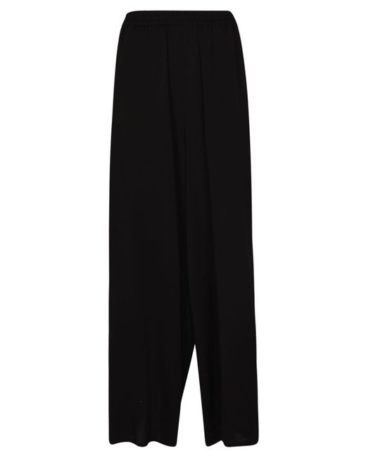 Max Mara Silk Eureka Trousers in Black - Lyst