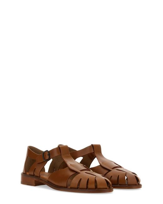 Hereu Brown Sandal "Peach"