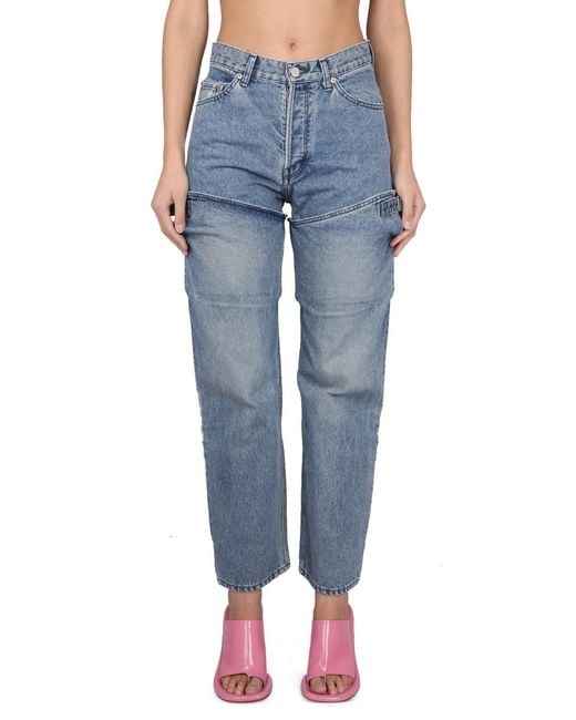 Ambush Blue Five Pocket Jeans Cotton